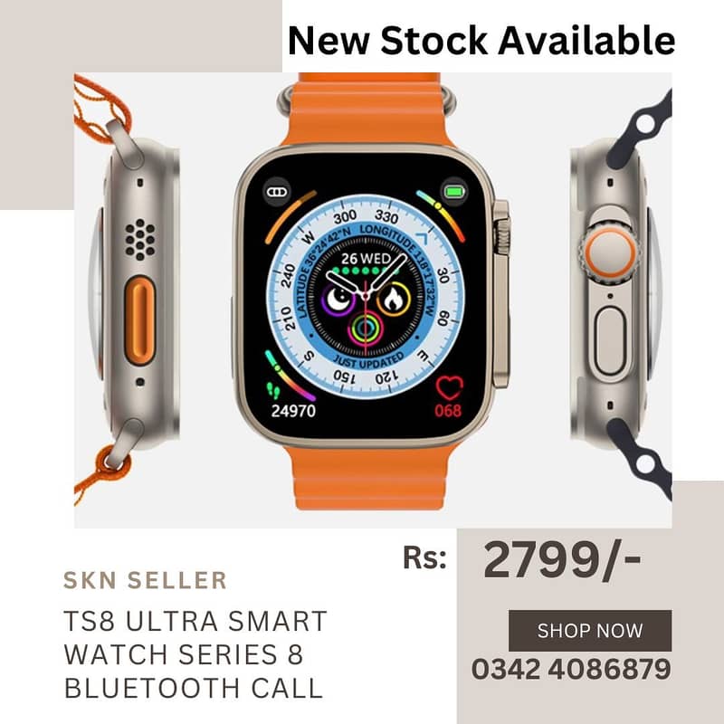 New Stock (G9 Ultra Max Gold Haino Teko Smart Watch) 11