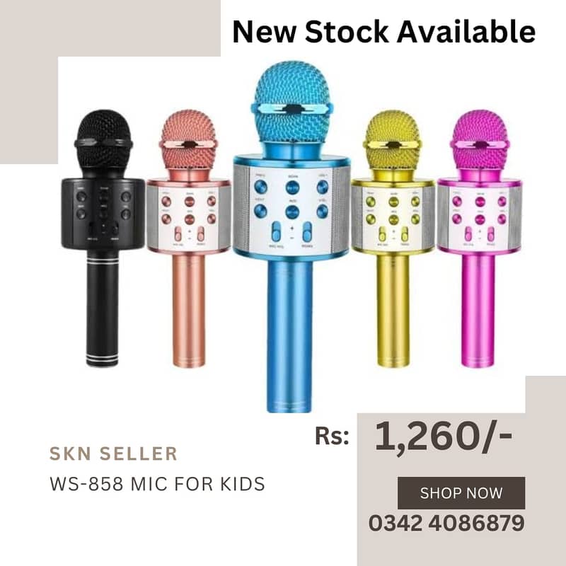 New Stock (Q7 Wireless Microphone Karaoke Bluetooth Mic & Speakers) 5
