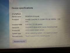 Lenovo 8/320  / 3rd gn / core i5 / bettry timing 2 ghanthy on Wi-Fi/