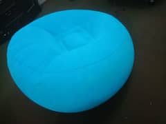 sofa single, blue color, inflatable