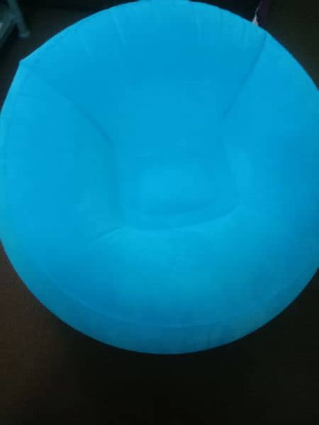 sofa single, blue color, inflatable 6