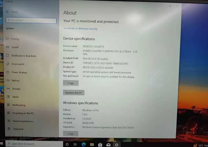 DELL XPS - Core i7 - 6th Gen 4K + Touch For sale 1