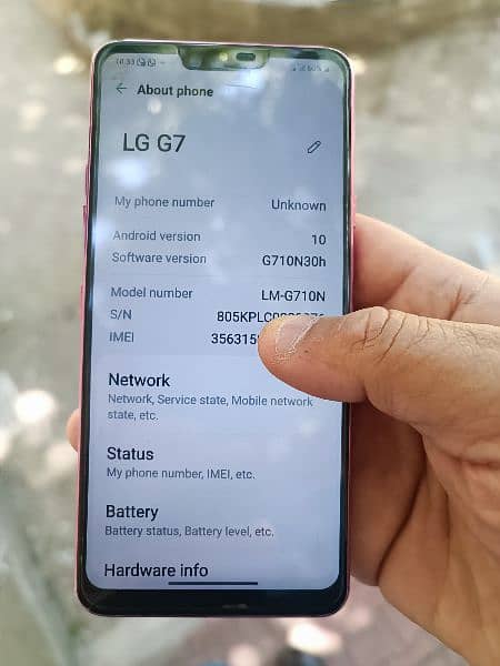 LG G7 Think PTA official single Sim 10