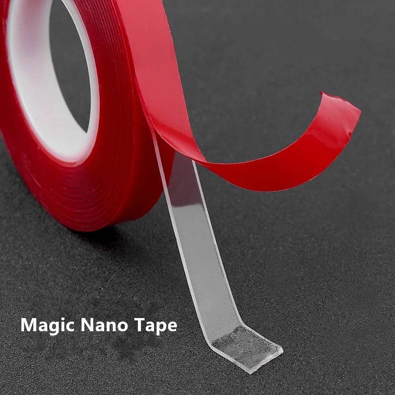 3 M Double Sided Adhesive Sticker Tape Nano Transparent Reusable Water 1