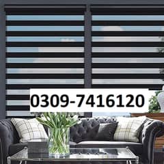 Window blind roller | vertical | wooden | zebra | mini metal 4 Offices