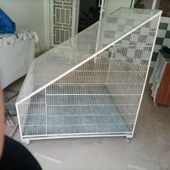 cage for sale with four tyres and can be fitted under the stairs