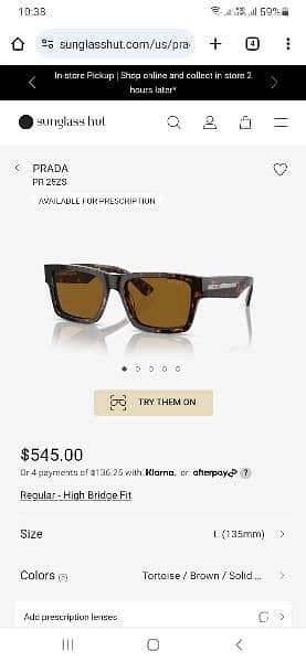 Designer Sunglasses Prada (SPR 25Z) 10