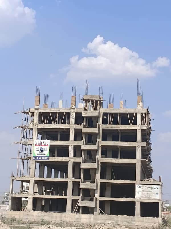 "CITY COMFORT" (4 Rooms), 2 Bed DD Lounge , Avail Special Discount, Best Investment Ever, Speedy Construction Going On. 9