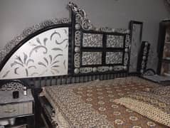 Bed With Dressing And Cupboard