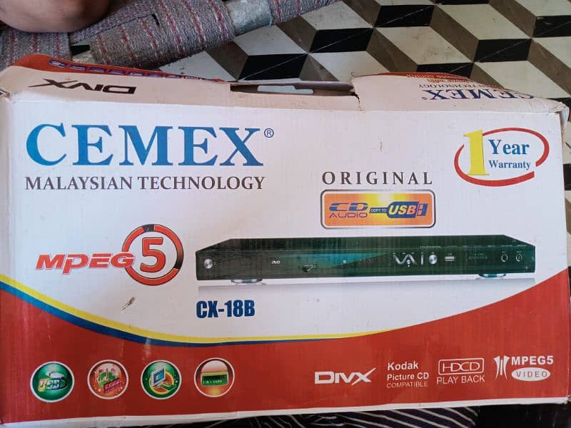 CEMEX DVD player Box peack 1