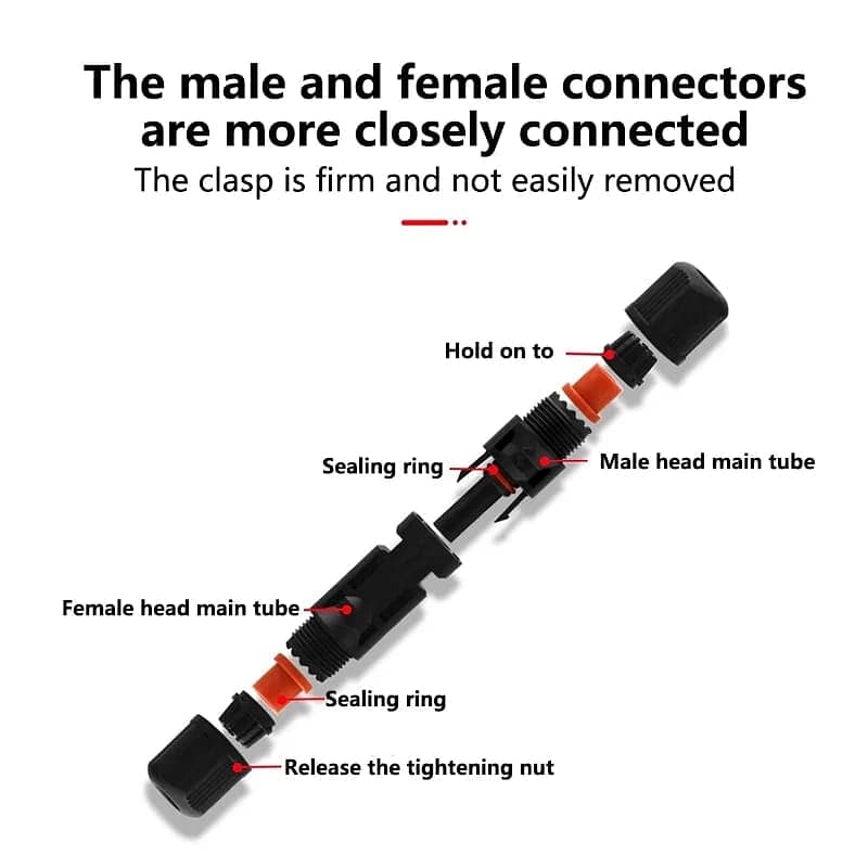 Solar Connectors, MC-4 Male/Female IP67 Solar Connectors 2