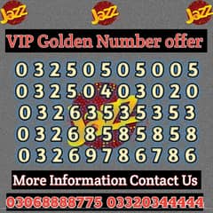 Jazz Ufone VIP Golden Numbers offer