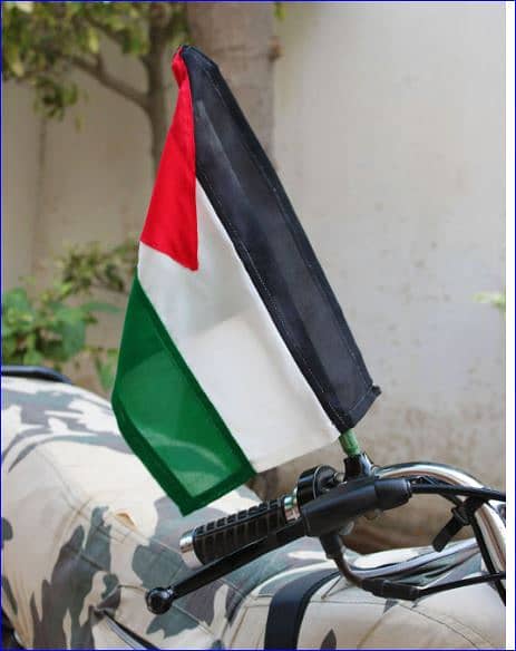 Palestinian Flag for Your Bike: Show Solidarity, Delivery from Lahore! 1