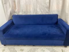 Royal blue sofa 0