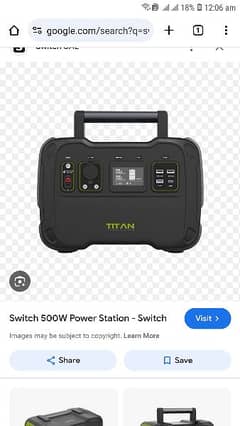 portable power station switch titan 500W max
