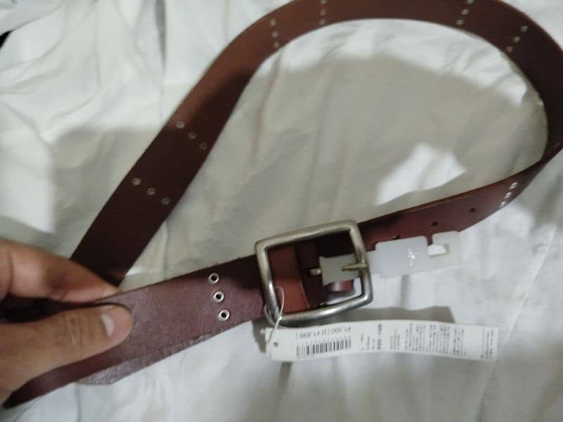 brown leather belt 1