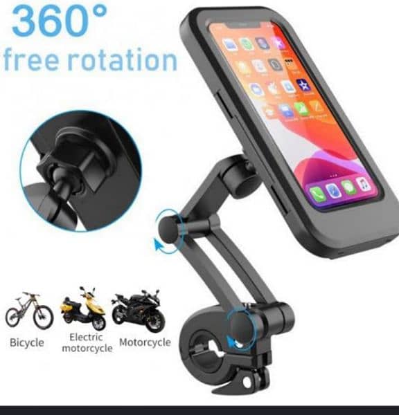 360 Degree Rotating Cell Phone Holder For Motorcycle and other used 0