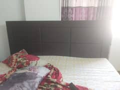 bed with mattress for sale on urgent basis.