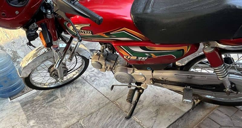 brand new 70 United  bike for sale islamabad number kindly call 1