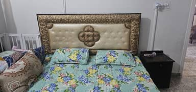 urgent sale double Bed + Spring Mattress, due shifting condition 8/10