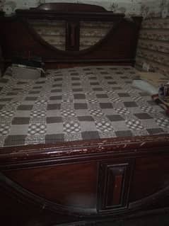 king size Bed for sale urgent with or without mattress