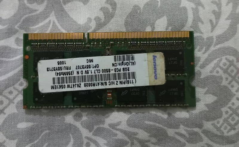 Laptop DDR3 2GB Ram 1