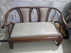 4 seater wooden sofa set