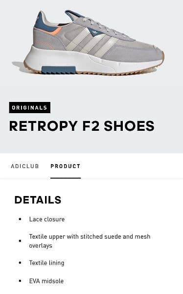 Adidas Retropy F2 Shoes- Never used, 9.5US 0