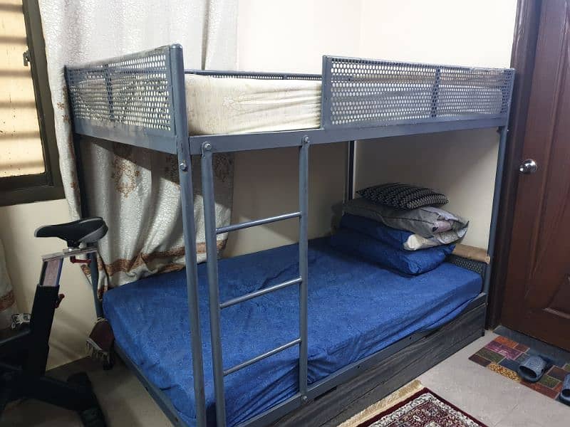 Bunk beds (iron) with both mattresses included (Master moltyfoam) 1
