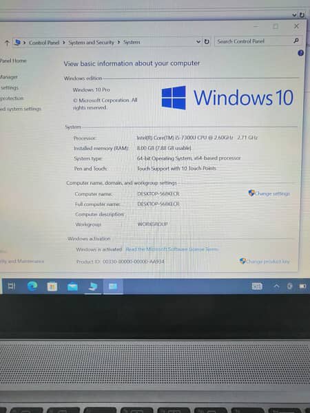 Hp Laptop With Good condition. 3