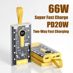 66w Super Fast Charge Cyberpuk Power Bank 10000mah 0