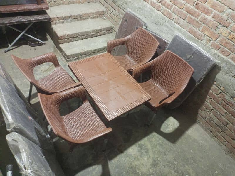 Plastic Chair | Chair Set | Plastic Chairs and Table Set |033210/40208 16