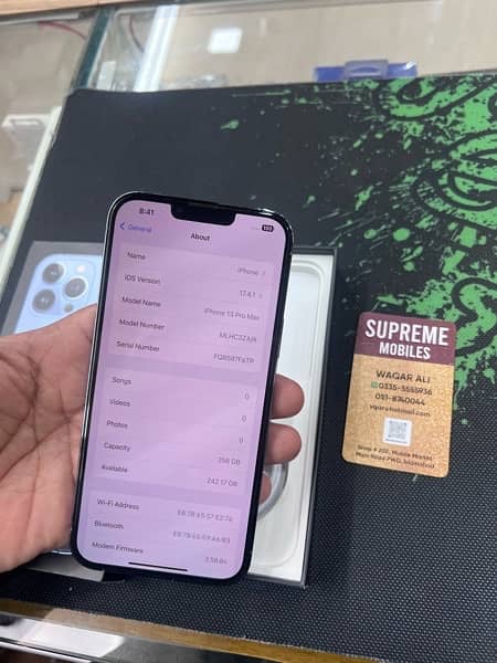 iPhone 13 Pro Max 256gb, PTA Approved, Complete, 92 health at PWD 4
