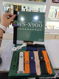 WS-X900 ULTRA SMART WATCH WITH 10 STRAPS IN BOX