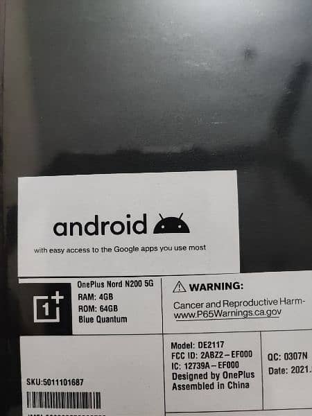 OnePlus N200 box pack 4+3/64 2