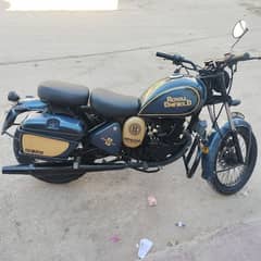 Royal Enfield with modified Suzuki 150