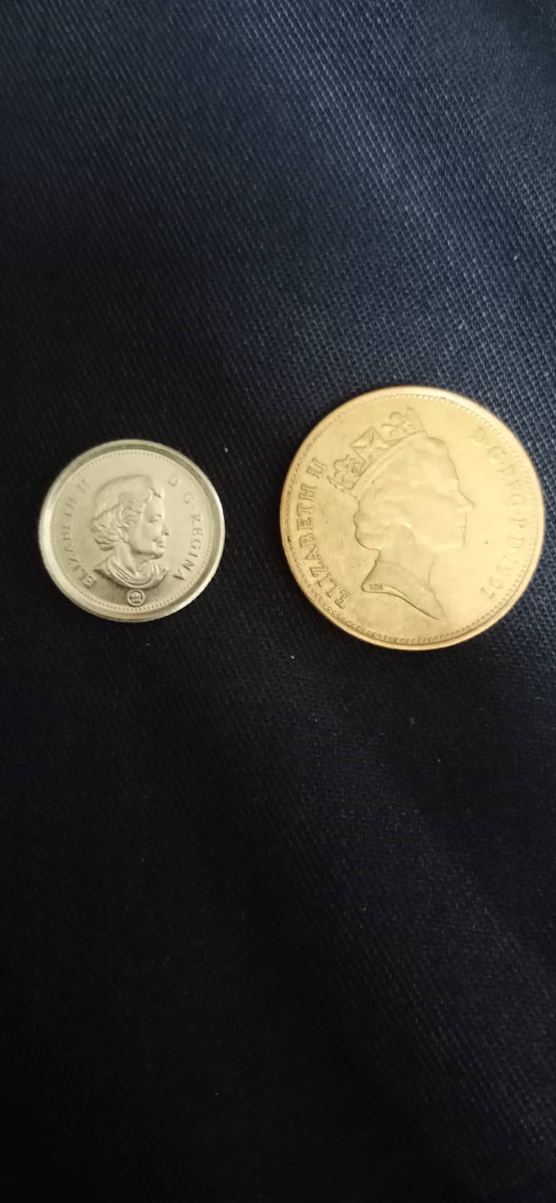 2 pence + Canadian Cents 0