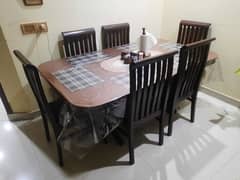6 seater dining table pure sheesham 0