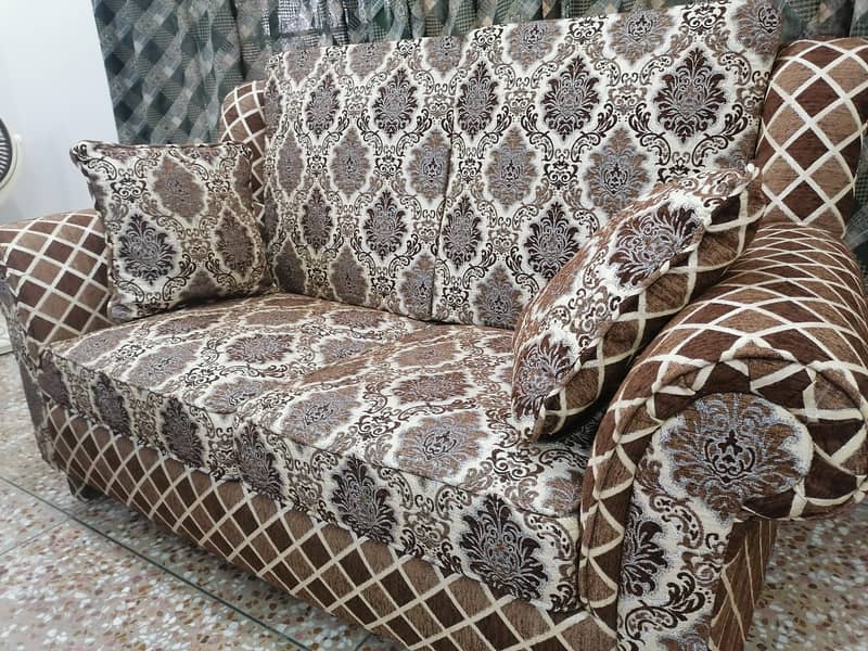 Six Seater Sofa Set 3 2 1 with 6 cushions 4