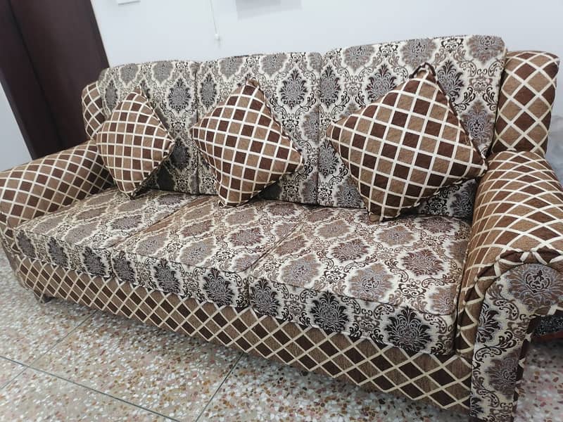 Six Seater Sofa Set 3 2 1 with 6 cushions 7