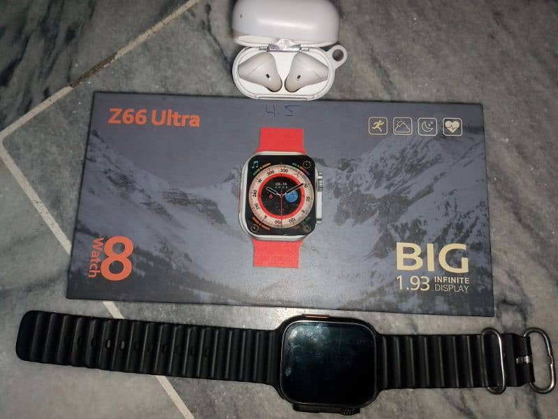 smart watch z66 ultra and air birds for sale 2