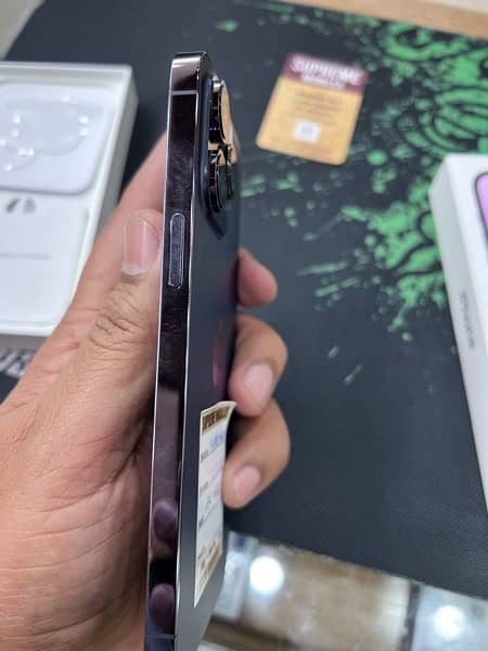iPhone 14 Pro Max, Non PTA, 256gb, Deep Purple, 97%, with Box in P. W. D 4
