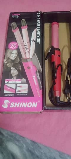 Urgent sell Shinon Straightener 2in1 Hair Beauty Set