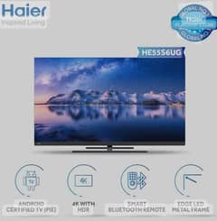 HAIER ANDROID HQLED "55"inch 4k.