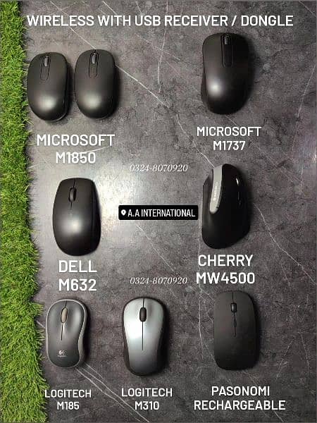 Apple Magic 1 2 3 Logitech M720 Mx Dell Bluetooth Wireless Mouse Mice 5