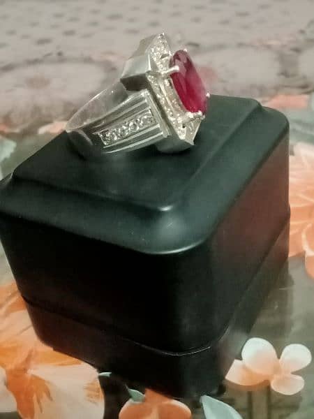 yaqoot (Ruby) Silver ring 1