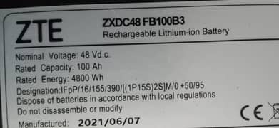 Lithium ion Battery 48 Volt 100 Ah