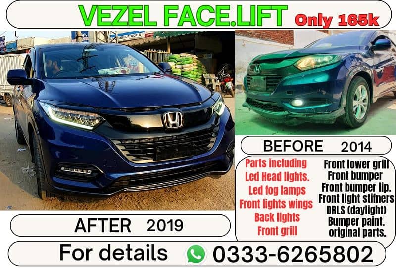 Honda vezel all parts and uplift available 1