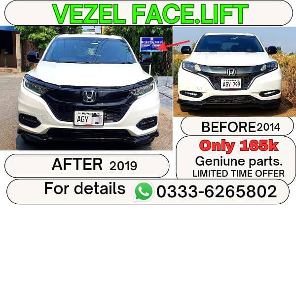 Honda vezel all parts and uplift available 2