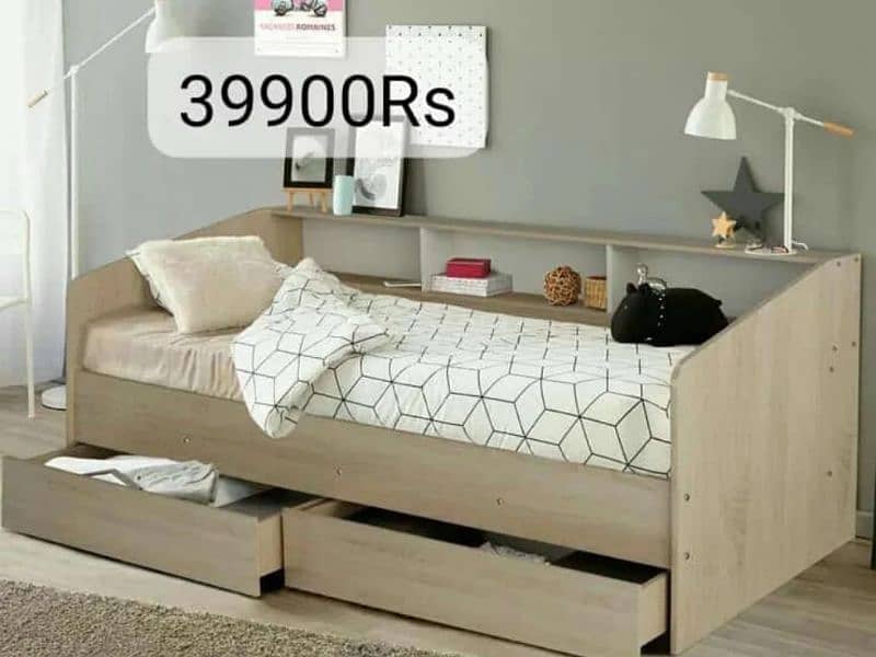 single bed with drawers. . . 13